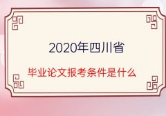 2020年四川省毕业论文报考条件是什么？